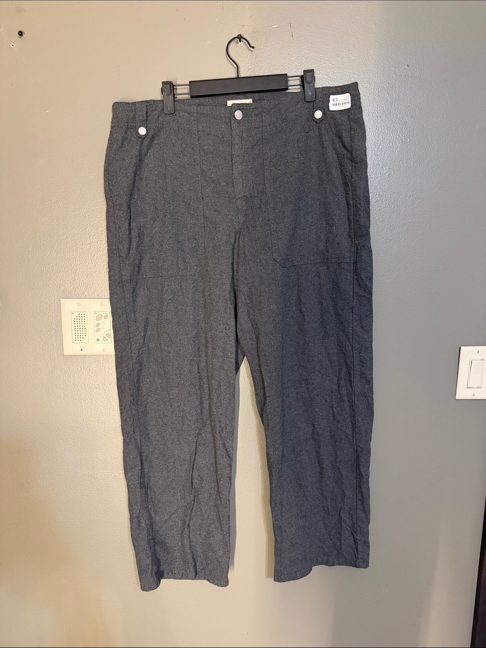 Universal Thread Gray Mid Rise Utility Pants Size 16 - Picture 1 of 4